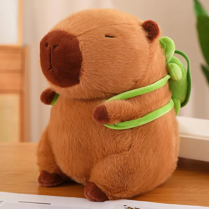 Capybara Turtle Backpack Plush