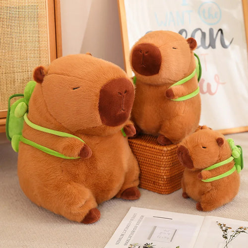 Capybara Turtle Backpack Plush