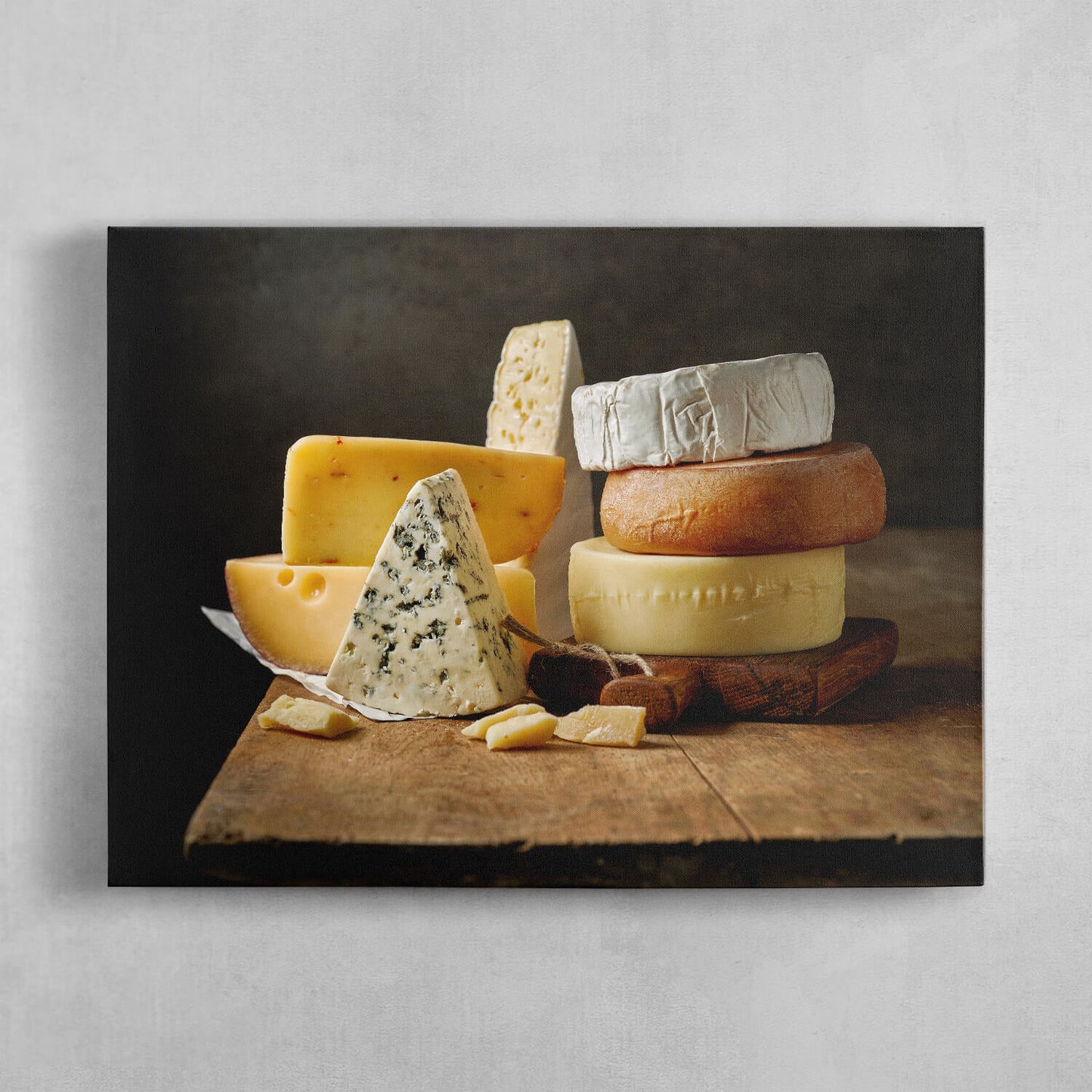 Cheeses On A Table