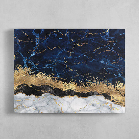 Blue And Gold Marble