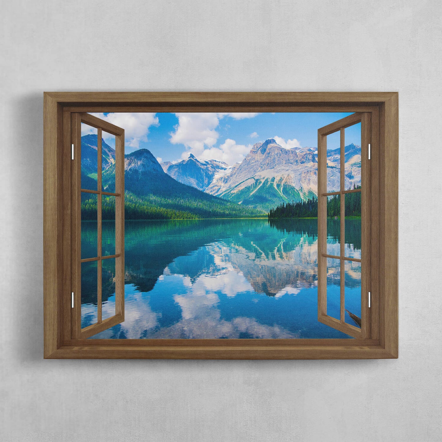 Window To The Mountain Lake