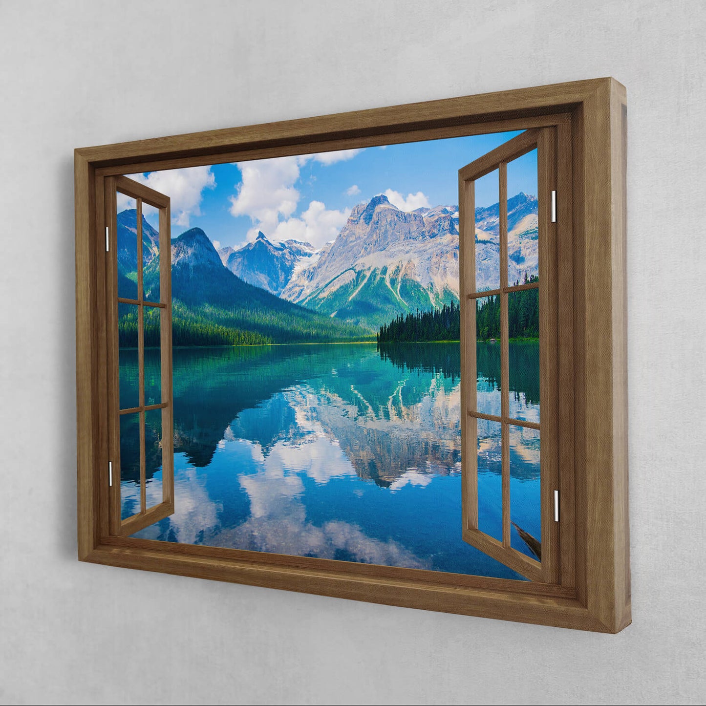 Window To The Mountain Lake