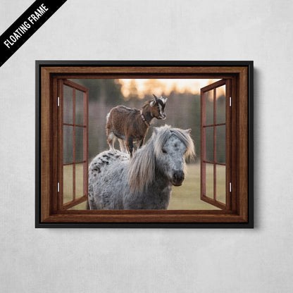 Window To The Goat On A Pony